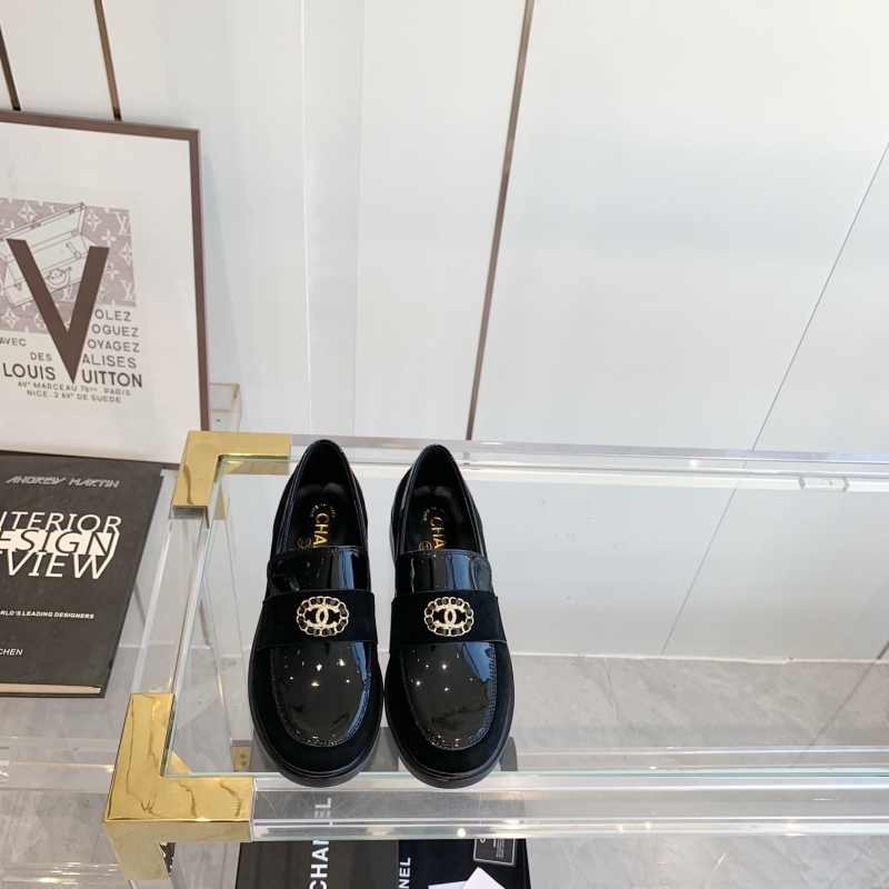 Ch*el leather shoes